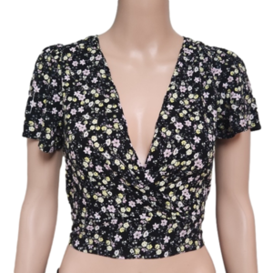 No comment flowered T-shirt (Code-P085)